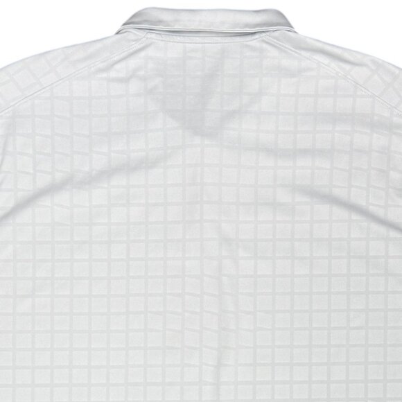 EUC Men's NIKE Dri-Fit Essential Polo Golf Checkered Gray CU9788 | Size 2XL-T - Picture 4 of 8